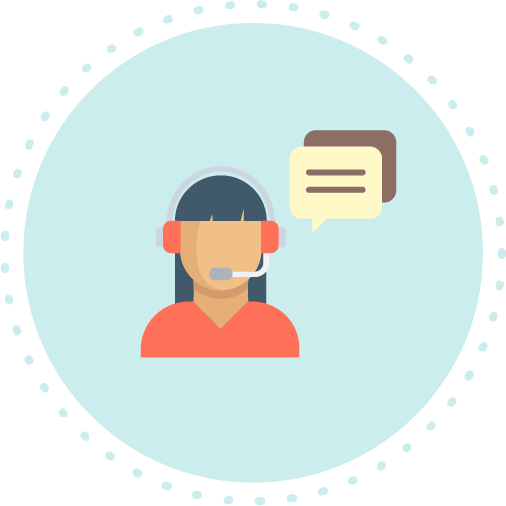 電話でのサポート